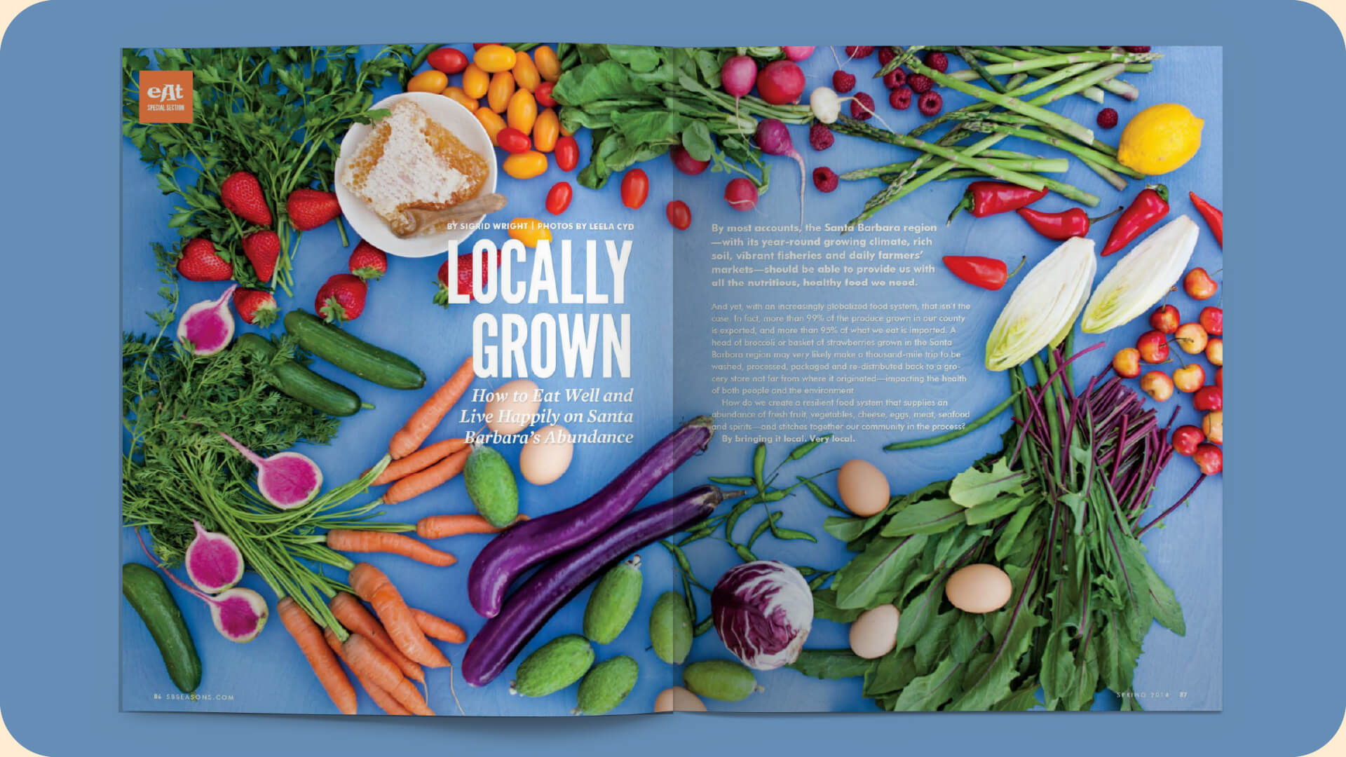 Seasons magazine, quarterly.